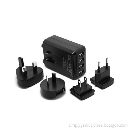 super fast family sized ce universal travel adapter with usb charger station